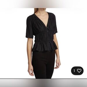Frame Julianne Puffy Sleeve Top | size XS ($328 MSRP)